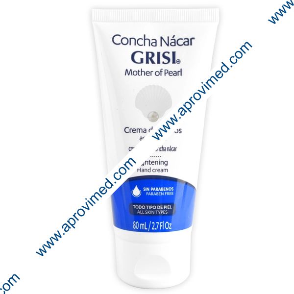 CONCHA NÁCAR GRISI Crema Aclarante p/Manos TUBO 80 ML.