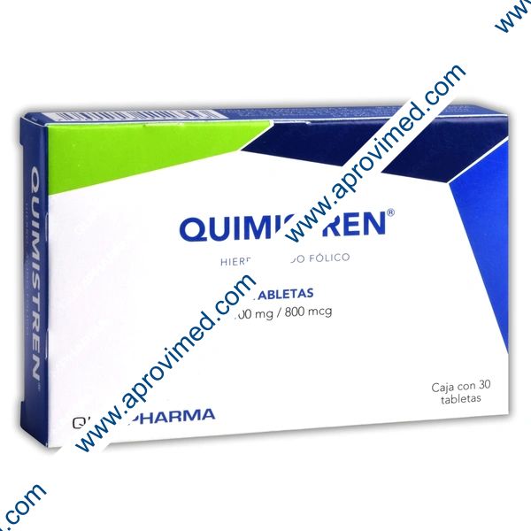 QUIMISTREN c/30 TABS. 100 MG/800 MCG.