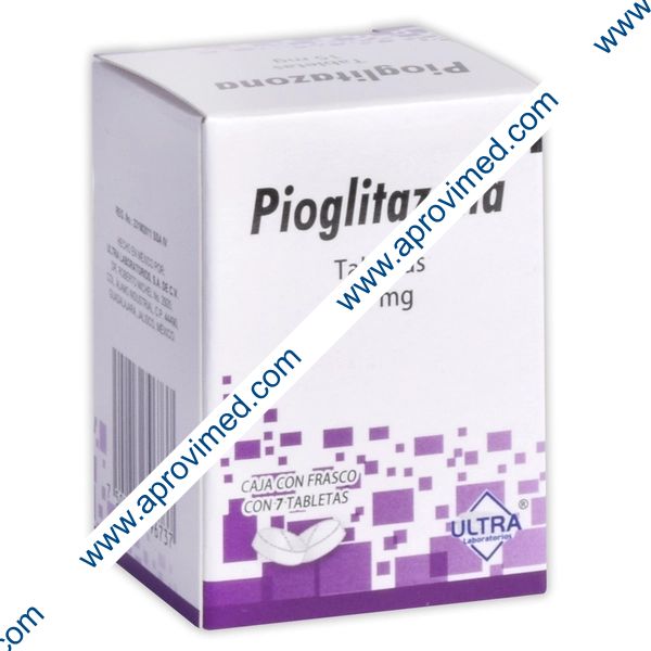 PIOGLITAZONA (Ultra) c/7 TABS. 15 MG.