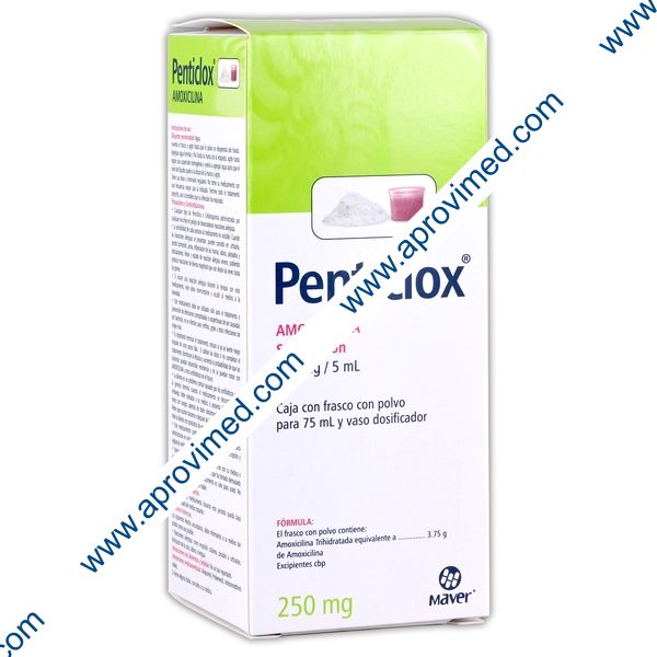 PENTICLOX SUSP. Fco. 75 ML. 250 MG/5 ML.