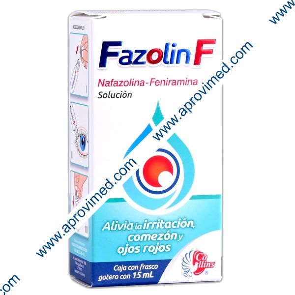 FAZOLIN-F SOL. Oftálmica Fco. Gotero 15 ML. 3.0-0.16 MG/1 ML.