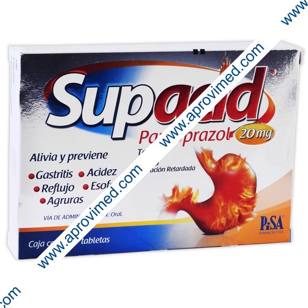 SUPACID c/ 7 TABS. L.R. 20 MG.