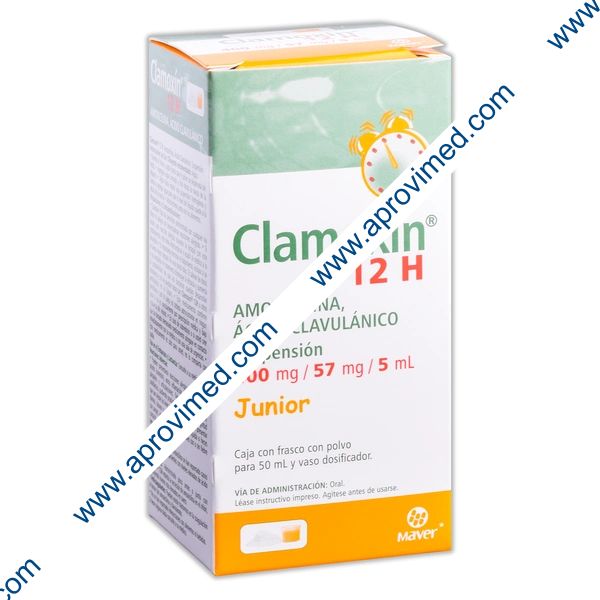 CLAMOXIN 12H SUSP. Junior Fco. 50 ML. 400-57 MG/5 ML.