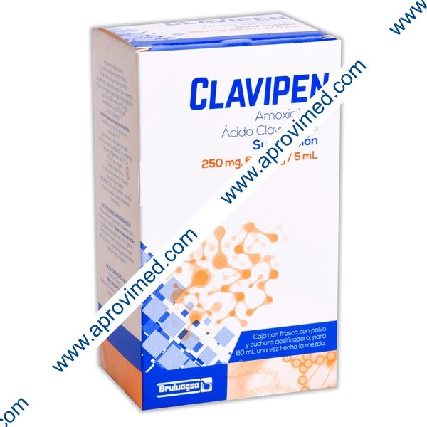 CLAVIPEN SUSP. Fco. 60 ML. 250-62.5 MG/5 ML.