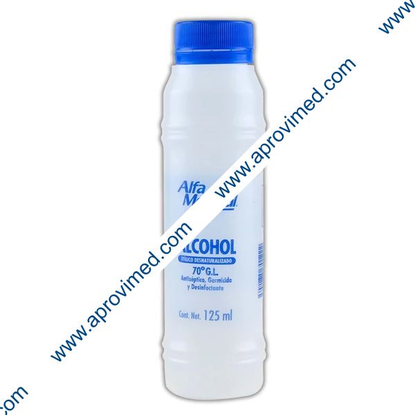 ALCOHOL ETÍLICO Desnaturalizado (Alfa Medical) 70° G.L. 125 ML.