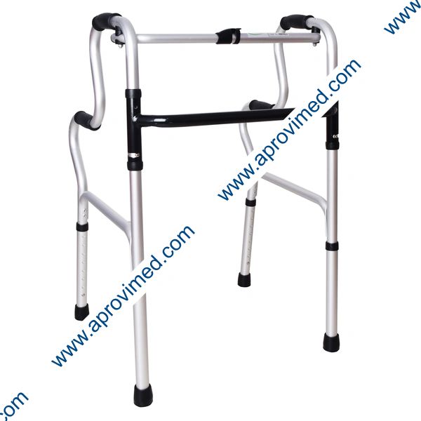 ANDADERA de ALUMINIO 2 NIVELES DE APOYO (Mobicare) Col. Plata.