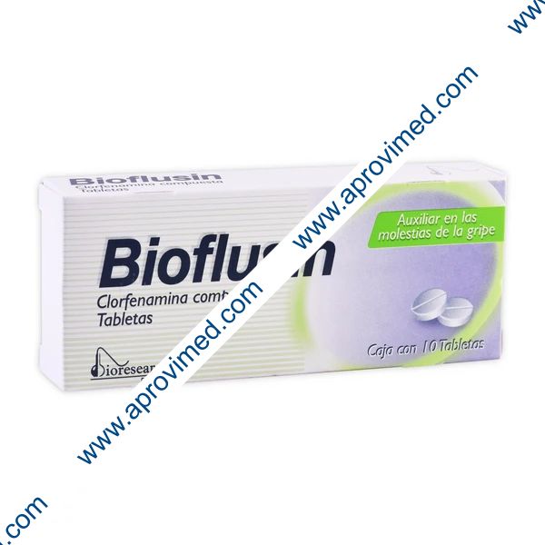 BIOFLUSIN c/10 TABS. 500/25/5/4 MG.