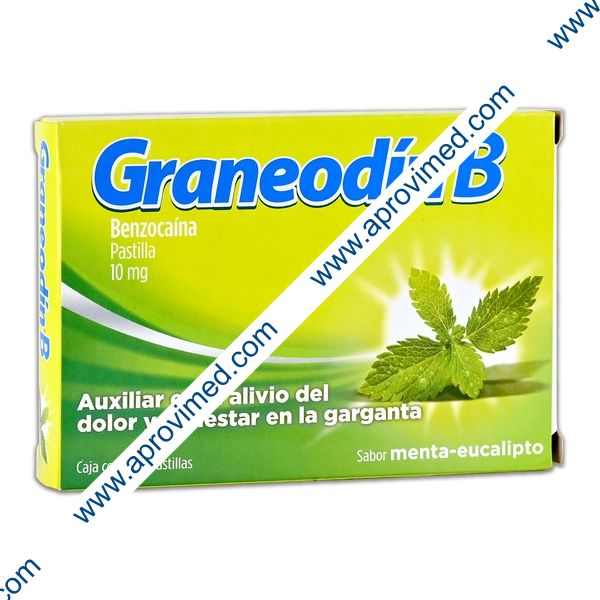 GRANEODÍN B c/24 PASTILLAS Sab. Menta-Eucalipto 10 MG.