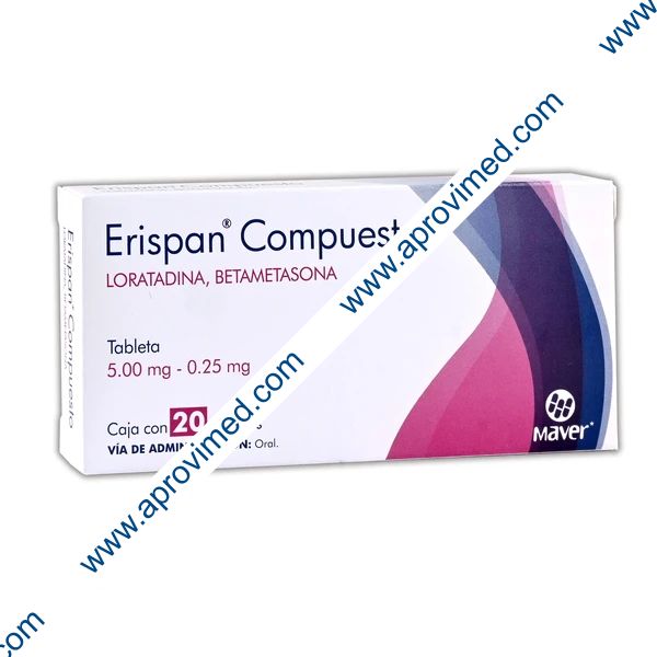 ERISPAN Compuesto c/20 TABS. 5/0.25 MG