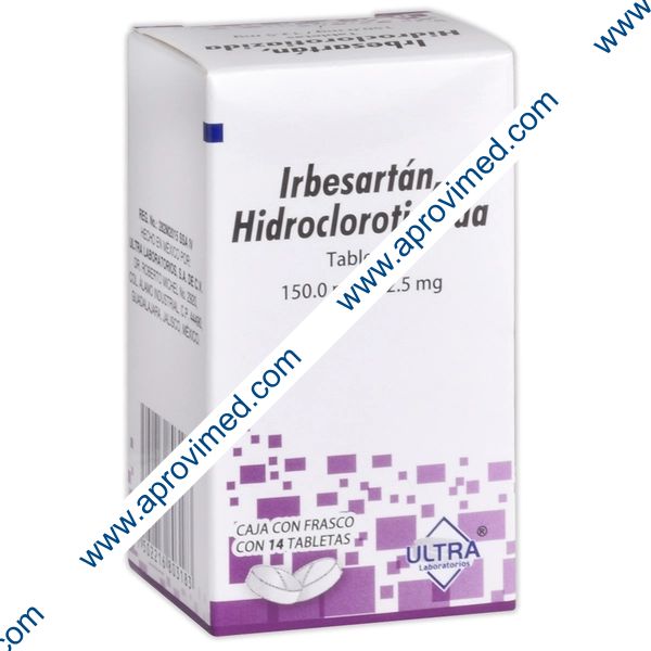 IRBESARTÁN/HIDROCLOROTIAZIDA (Ultra) c/14 TABS. 150/12.5 MG.