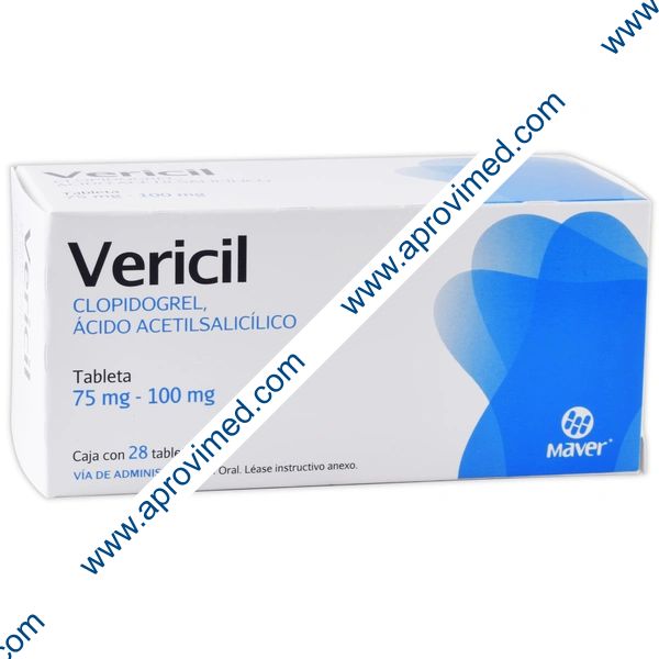 VERICIL c/28 TABS. 75/100 MG.