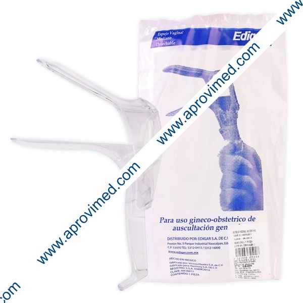 ESPEJO VAGINAL Desechable No Estéril (Edigar) MEDIANO c/1 Pza.