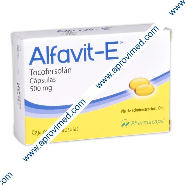 ALFAVIT-E c/30 CAPS. 500 MG.