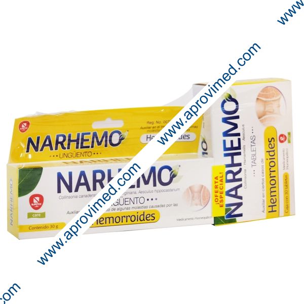 NARHEMO UNGÜENTO 30G y TABS. c/30 (Oferta Especial)