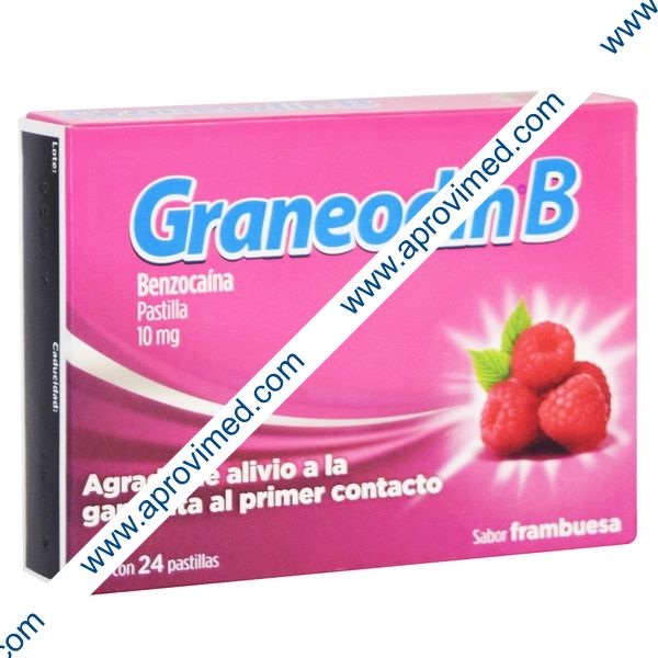 GRANEODÍN B c/24 PASTILLAS Sab. Frambuesa 10 MG.