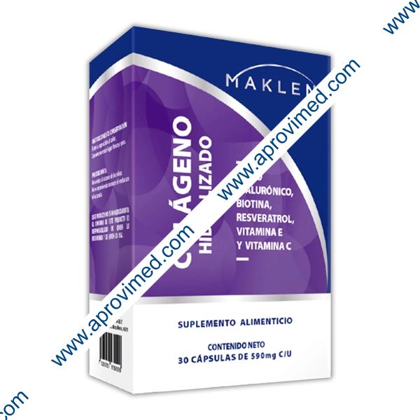 COLÁGENO HIDROLIZADO (Maklen) c/30 CAPS. 590 MG.