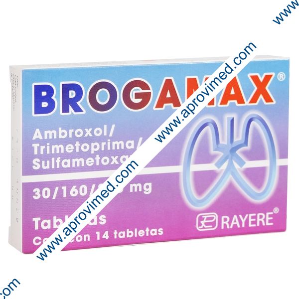 BROGAMAX c/14 TABS. 160/800/30 MG.