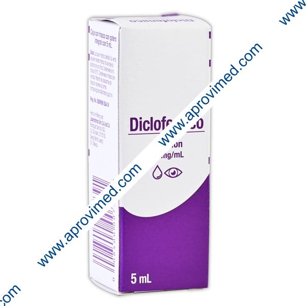 DICLOFENACO (Grin) Sol. Oft. Fco. Gotero 5 ML. 1 MG/1 ML.