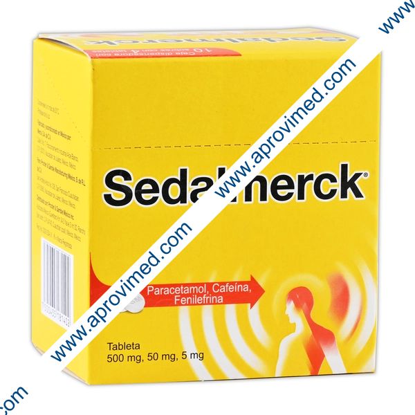 SEDALMERCK c/10 SOBS. c/4 TABS. 500/50/5 MG.