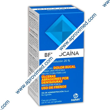BENZOCAÍNA (Maver) SOL. Bucal 20% Fco. 9.7 ML.
