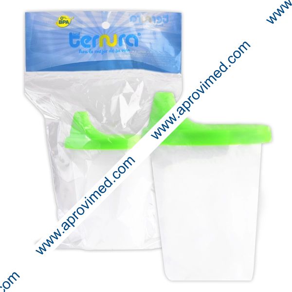 VASO CON TAPA ENTRENADORA (Ternura) Bolsa c/1 Pza.