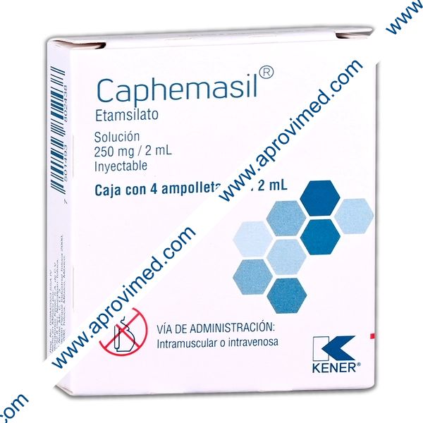 CAPHEMASIL Sol. Iny. c/4 AMPTAS. 250 MG/2 ML.