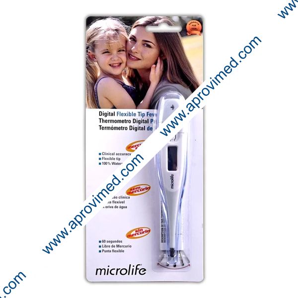 TERMÓMETRO DIGITAL de PUNTA FLEXIBLE (Microlife) Blister c/1 Pza.