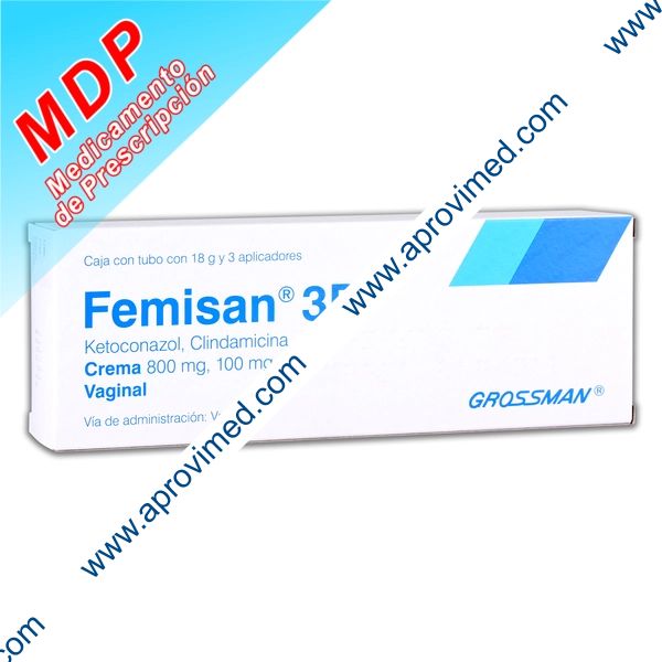 FEMISAN 3D Crema Vaginal TUBO c/18 G. 800-100 MG/5 G. y 3 Aplics.