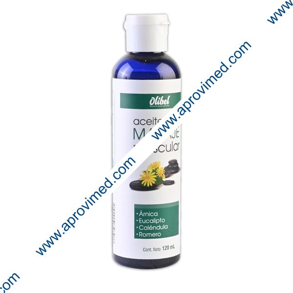 ACEITE PARA MASAJE MUSCULAR (Olibel) Fco. 120 ML.