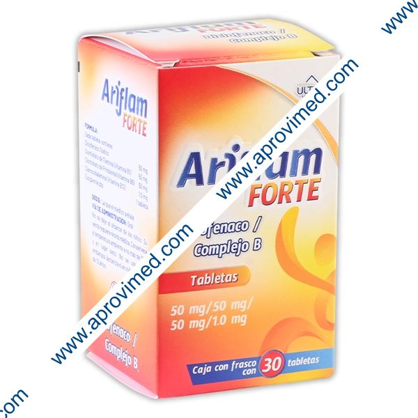 ARIFLAM FORTE c/30 TABS. 50/50/50/1.0 MG.