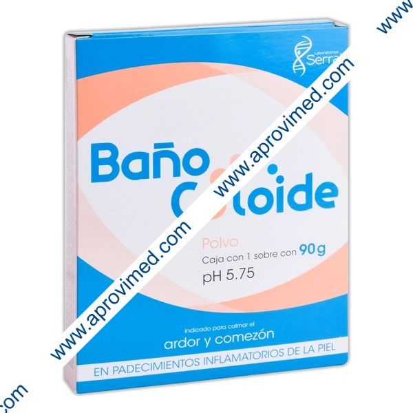 BAÑO COLOIDE (Serral) POLVO pH 5.75 c/1 SOBRE c/90 G. 86.85-1.80 G/90 G.
