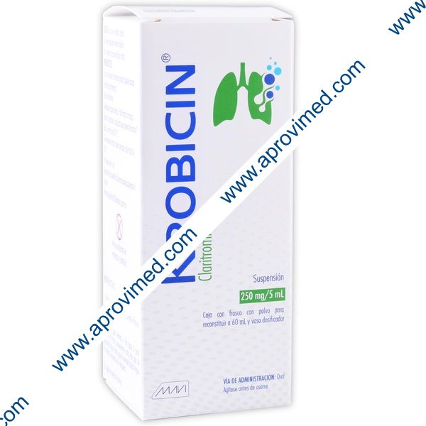 KROBICIN SUSP. Fco. 60 ML. 250 MG/5 ML.