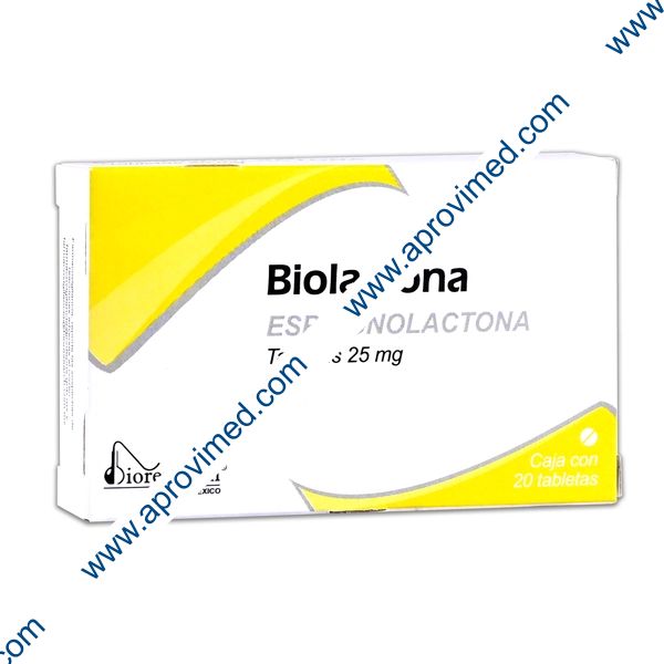 BIOLACTONA c/20 TABS. 25 MG.