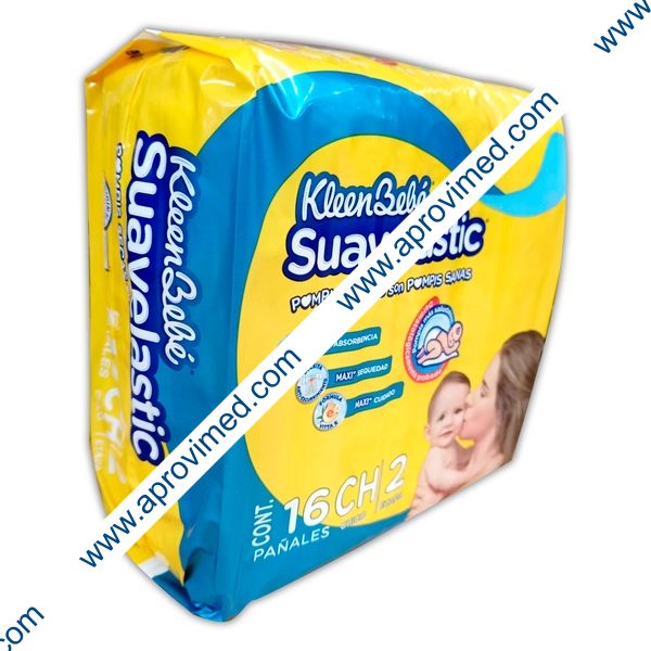 KLEENBEBÉ SUAVELASTIC CHICO (Etapa 2 / 5-7.5 Kg.) c/16 Pzs.