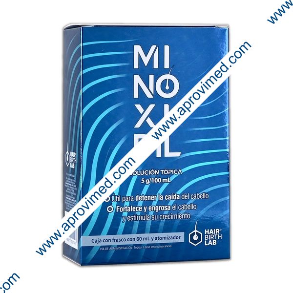 MINOXIDIL (Hair Birth Lab) SOL. TÓPICA Fco. Atomizador 60 ML. 5 G/100 ML.