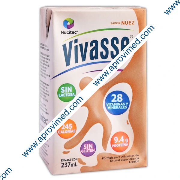 VIVASSE LIQUIDO Sabor Núez 237 ML. 1 Kcal/1mL.