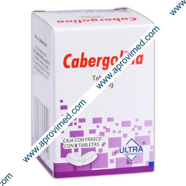 CABERGOLINA (Ultra) c/8 TABS. 0.5 MG.