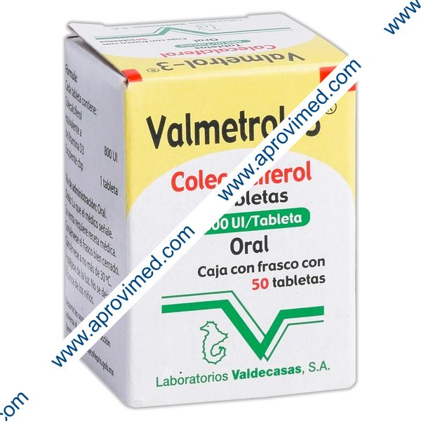 VALMETROL-3 c/50 TABS. 800 UI.