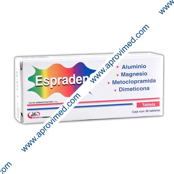 ESPRADEN c/30 TABS. 10/200/200/50 MG.