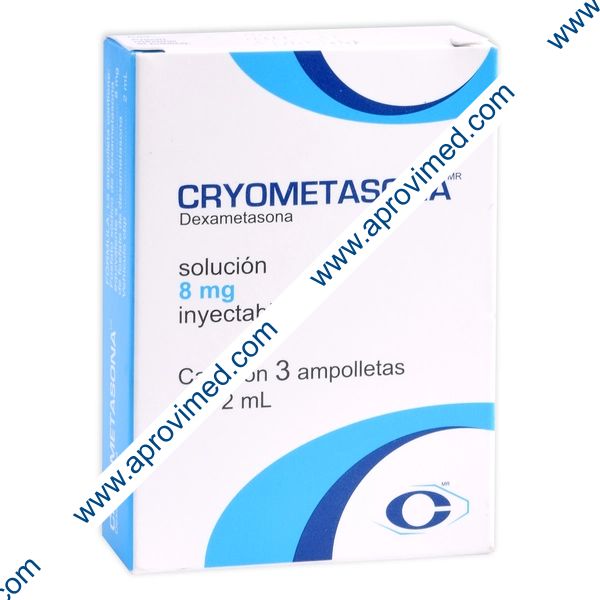 CRYOMETASONA Sol. Iny. c/3 AMPTAS. 8 MG/2 ML.