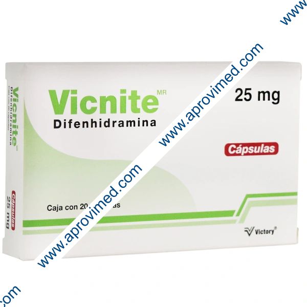 VICNITE c/ 20 CAPS. 25 MG.