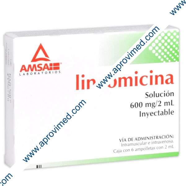 LINCOMICINA (Amsa) Sol. Iny. c/6 AMPTAS. 600 MG/2 ML.