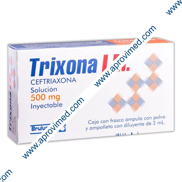 TRIXONA I.M. Sol. Iny. c/1 FCO. AMP. 500 MG/2 ML.