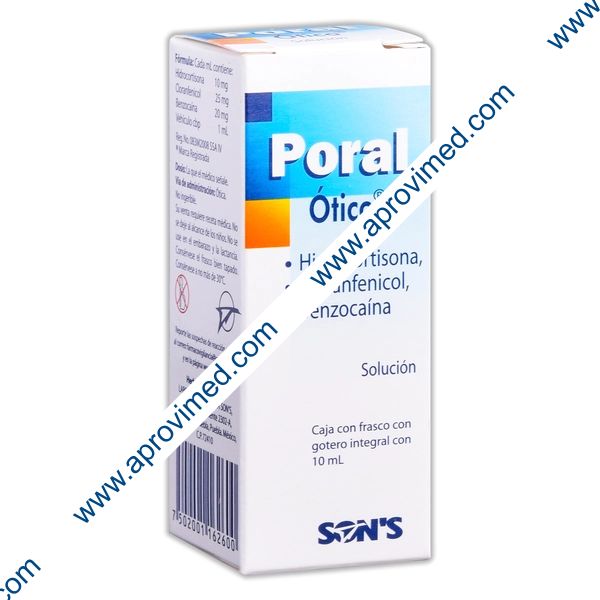 PORAL SOL. Ótica Fco. Gotero 10 ML. 10-25-20 MG/1 ML.