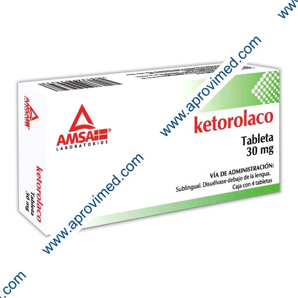 KETOROLACO (Amsa) c/4 TABS. Sublinguales 30 MG.