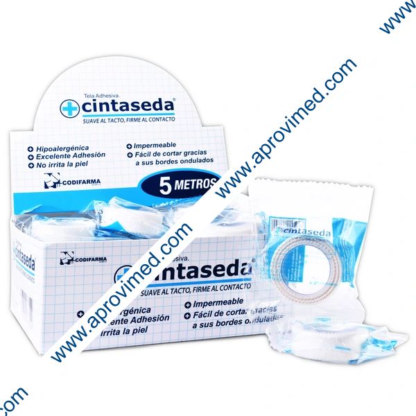 CINTASEDA Rollo A: 1.25cm (1/2"); L: 5m. Bolsa c/1 Pza.