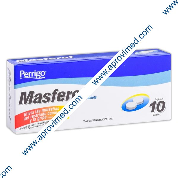 MASFEROL c/10 TABS. 500/25/5/4 MG.