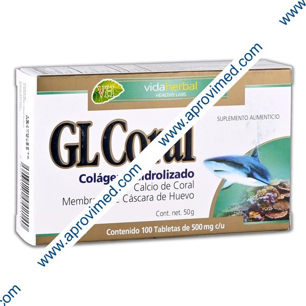 GL CORAL (Vida Herbal) c/100 TABS. 500 MG.