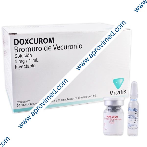 DOXCUROM Sol. Iny. c/50 FCO. AMP. 4 MG/1 ML.