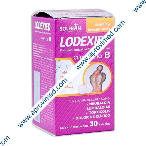 LODEXIED c/30 TABS. 100/5.0/0.05 MG.